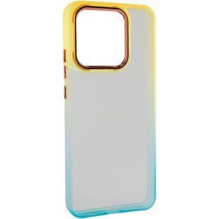 Чохол TPU+PC Fresh sip series для Xiaomi Redmi 10C Бірюзовий / Помаранчевий