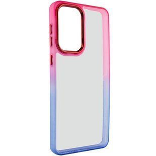 Чехол TPU+PC Fresh sip series для Xiaomi Redmi Note 10 / Note 10s Синий / Розовый