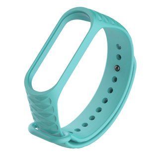 Ремінець Rhomb для Xiaomi Mi Band 3/4 (Бірюзовий)