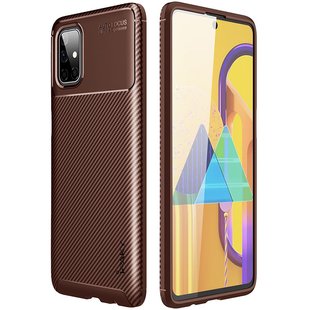 TPU чехол iPaky Kaisy Series для Samsung Galaxy M51 (Коричневый)