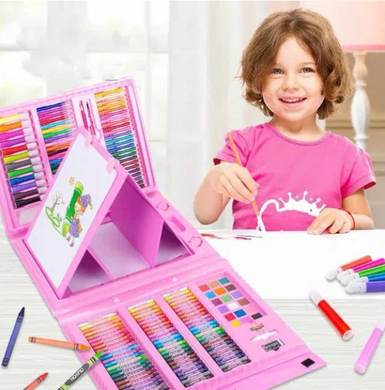Набор для детского творчества в чемодане из 208 предметов "Чемодан творчества" Розовый