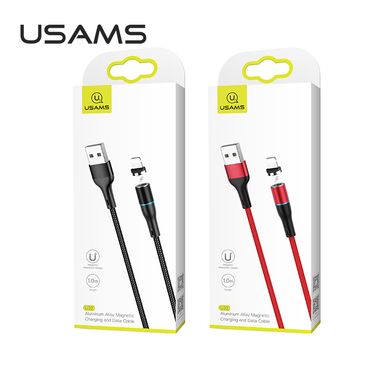 Кабель USAMS магнитный Micro USB Aluminum Alloy US-SJ354 U32 |1m, 2A| Black, Black