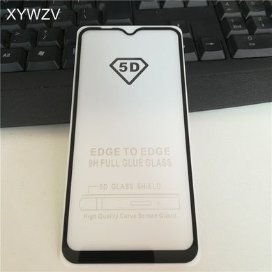 5D скло для Samsung Galaxy M10 Black Повний клей / Full Glue, Черный