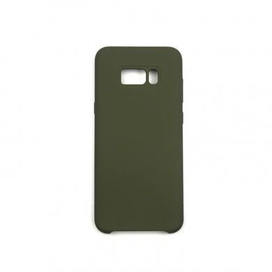 Чехол для Samsung Galaxy S8 Plus (G955) Silky Soft Touch темно-оливковый