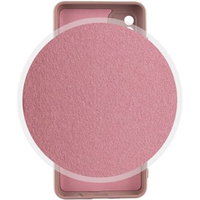 Чехол для Xiaomi 12T / 12T Pro Silicone Full camera закрытый низ + защита камеры Розовый / Pink Sand