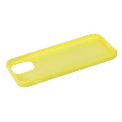 Чохол для iPhone 11 Silicone Full bright yellow / жовтий / закритий низ