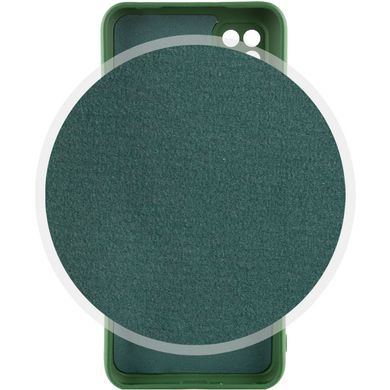 Чехол для Xiaomi Redmi 9C Silicone Full camera закрытый низ + защита камеры (Зеленый / Dark green)