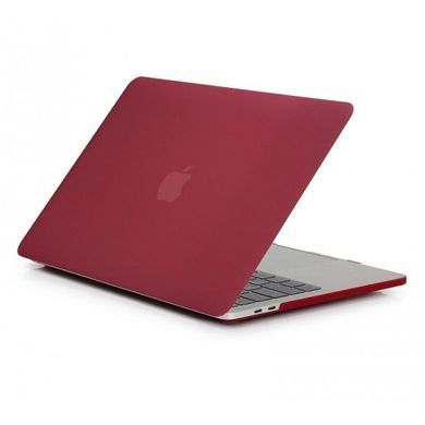 Чехол накладка Matte HardShell Case для Macbook 12" Wine Red