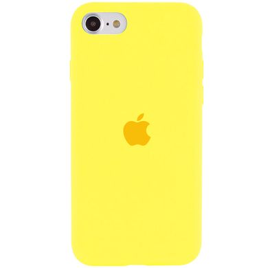 Чехол Silicone Case Full Protective (AA) для Apple iPhone SE (2020) (Желтый / Yellow)