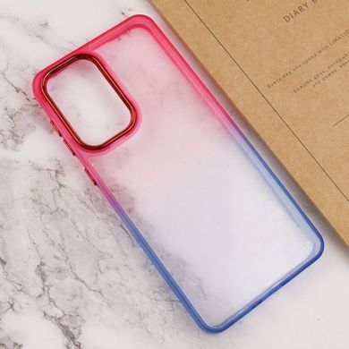 Чехол TPU+PC Fresh sip series для Xiaomi Redmi Note 10 / Note 10s Синий / Розовый