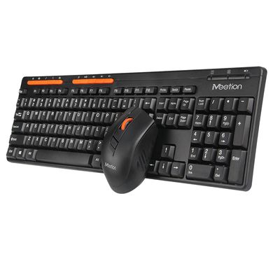 Набор Combo MEETION 2in1 Keyboard/Mouse Wireless 2.4G MT-4100 |RU/EN раскладки|Черный
