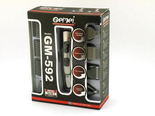 Профессиональная машинка для стрижки Gemei GM 592 10 в 1