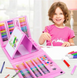 Набор для детского творчества в чемодане из 208 предметов "Чемодан творчества" Розовый