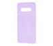 Чохол для Samsung Galaxy S10 Plus (G975) Silicone Full світло-фіолетовий з закритим низом і мікрофіброю