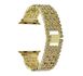 Сталевий ремінець для Apple Watch 42/44/45 mm браслет Crystal Band Gold