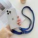 Чехол для iPhone 11 Pro прозрачный с ремешком Midnight Blue