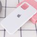 Чехол для Apple iPhone 11 Pro Max Silicone Full / закрытый низ / Белый / White