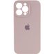 Чехол для Apple iPhone 13 Pro Silicone Full camera закрытый низ + защита камеры / Серый / Lavender