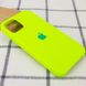 Чехол silicone case for iPhone 12 mini (5.4") (Салатовый /Neon green)