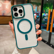 Чехол для iPhone 14 Pro Max Matte Acrylic MagSafe Green