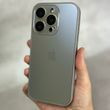 Чохол для iPhone 14 Pro Max AG Titanium case з мікрофіброй Silver Grey