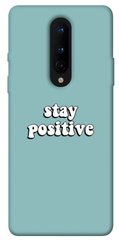 Чехол для OnePlus 8 PandaPrint Stay positive надписи