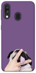 Чехол для Samsung Galaxy A40 (A405F) PandaPrint Мопс животные