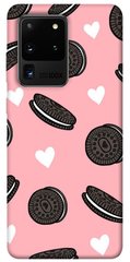 Чехол для Samsung Galaxy S20 Ultra PandaPrint Печенье Opeo pink паттерн