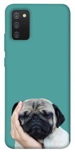 Чехол для Samsung Galaxy A02s PandaPrint Спящий мопс животные