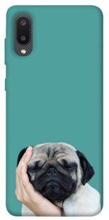 Чехол для Samsung Galaxy A02 PandaPrint Спящий мопс животные