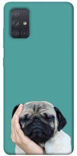 Чехол для Samsung Galaxy A71 PandaPrint Спящий мопс животные