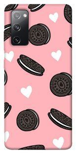 Чехол для Samsung Galaxy S20 FE PandaPrint Печенье Opeo pink паттерн