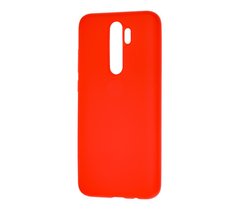 Чохол для Xiaomi Redmi Note 8 Pro Silicone Full червоний з закритим низом і мікрофіброю