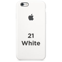 Чехол silicone case for iPhone 6/6s White / белый