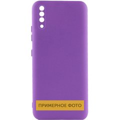 Чехол для Xiaomi Redmi Note 8T Silicone Full (Фиолетовый / Purple) c закрытым низом и микрофиброю