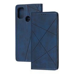 Чехол книжка Business Leather для Samsung Galaxy M31 (M315) синий