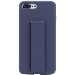 Чехол Silicone Case Hand Holder для Apple iPhone 7 plus / 8 plus (5.5") (Темно-синий / Midnight blue)