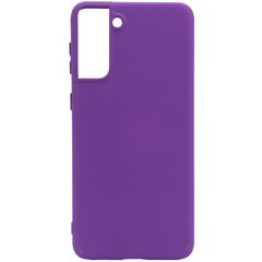 Чехол Silicone Cover Full without Logo (A) для Samsung Galaxy S21 (Фиолетовый / Purple)