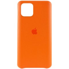 Кожаный чехол AHIMSA PU Leather Case Logo (A) для Apple iPhone 12 Pro / 12 (6.1") (Оранжевый)