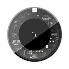 Зарядка Qi BASEUS Simple Wireless Charger |15W| (Updated Version for Type-C) (WXJK-BA02)	transparent