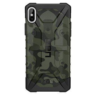 Ударопрочный чехол UAG Pathfinder камуфляж для Apple iPhone X / Xs Зеленый