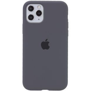 Чехол для Apple iPhone 11 Pro (5.8") Silicone Full / закрытый низ (Серый / Dark Grey)