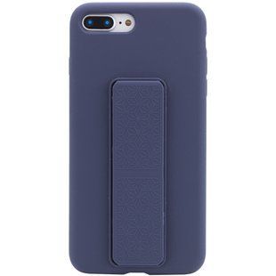 Чохол Silicone Case Hand Holder для Apple iPhone 7 plus / 8 plus (5.5") (Темно-синій / Midnight blue)