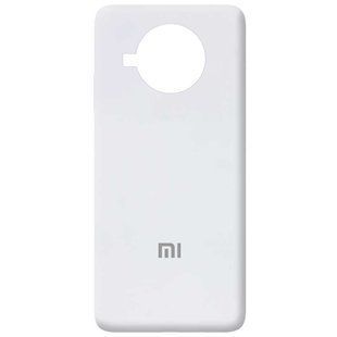 Чехол для Xiaomi Mi 10T Lite / Redmi Note 9 Pro 5G Silicone Full (Белый / White) c закрытым низом и микрофиброю