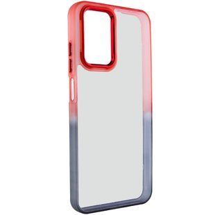 Чехол TPU+PC Fresh sip series для Xiaomi Redmi Note 10 / Note 10s Черный / Красный