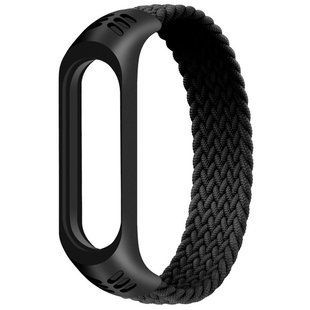 Ремінець Nylon для Xiaomi Mi Band 3/4/5 (Чорний)