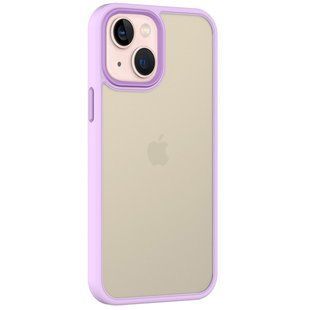 TPU+PC чохол Metal Buttons для Apple iPhone 13 Pro (6.1") Бузковий