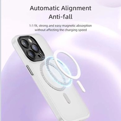 Чехол для iPhone 14 Pro Max Rock Full Camera Protection Case Guard Touch Magnetic Case White