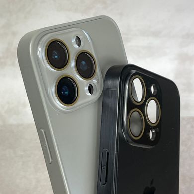 Чохол для iPhone 14 Pro Max AG Titanium case з мікрофіброй Silver Grey