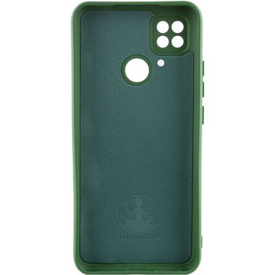 Чохол для Xiaomi Poco C40 Silicone Full camera закритий низ + захист камери Зелений / Dark green